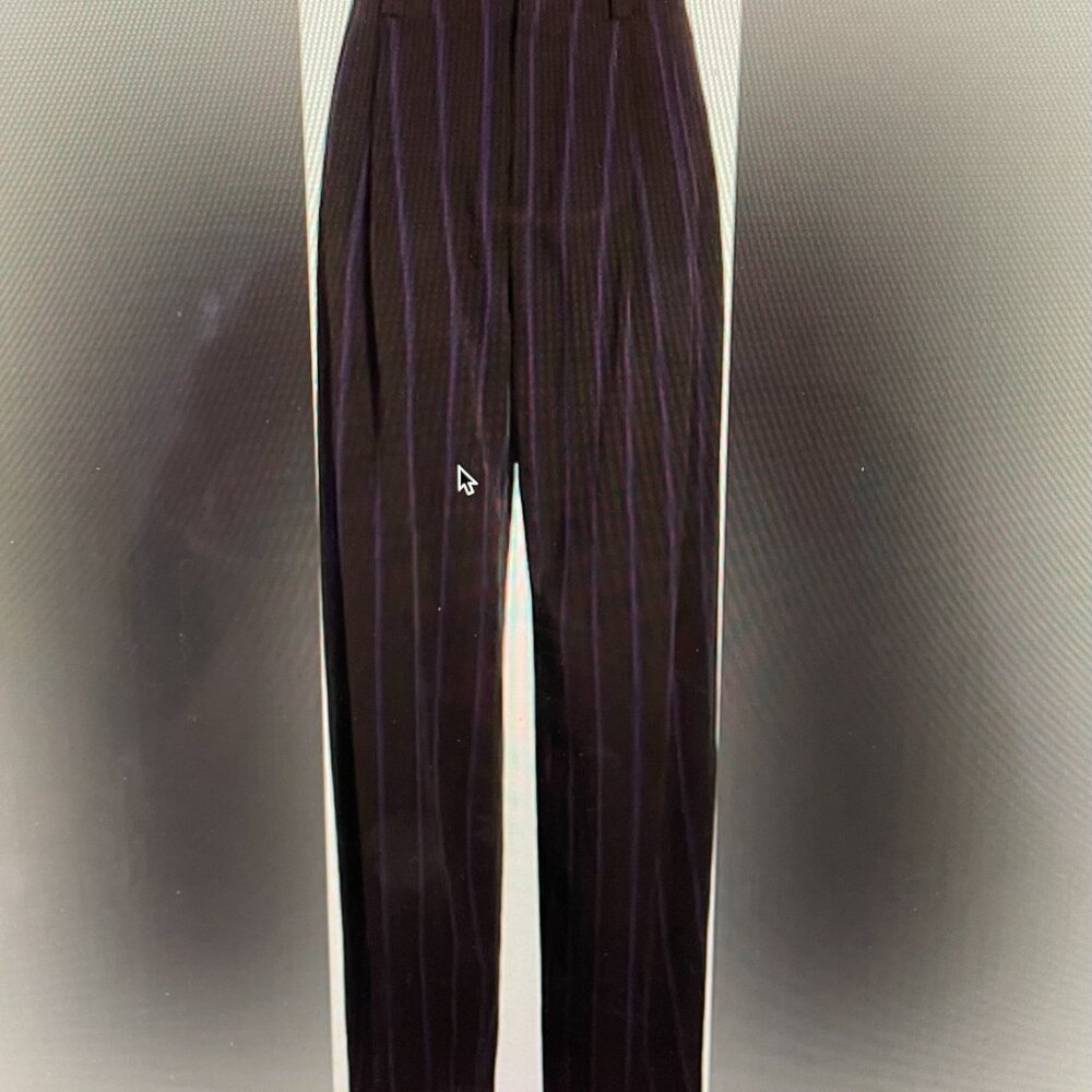 NWOT - Vince Pleated Strip Twill Trousers